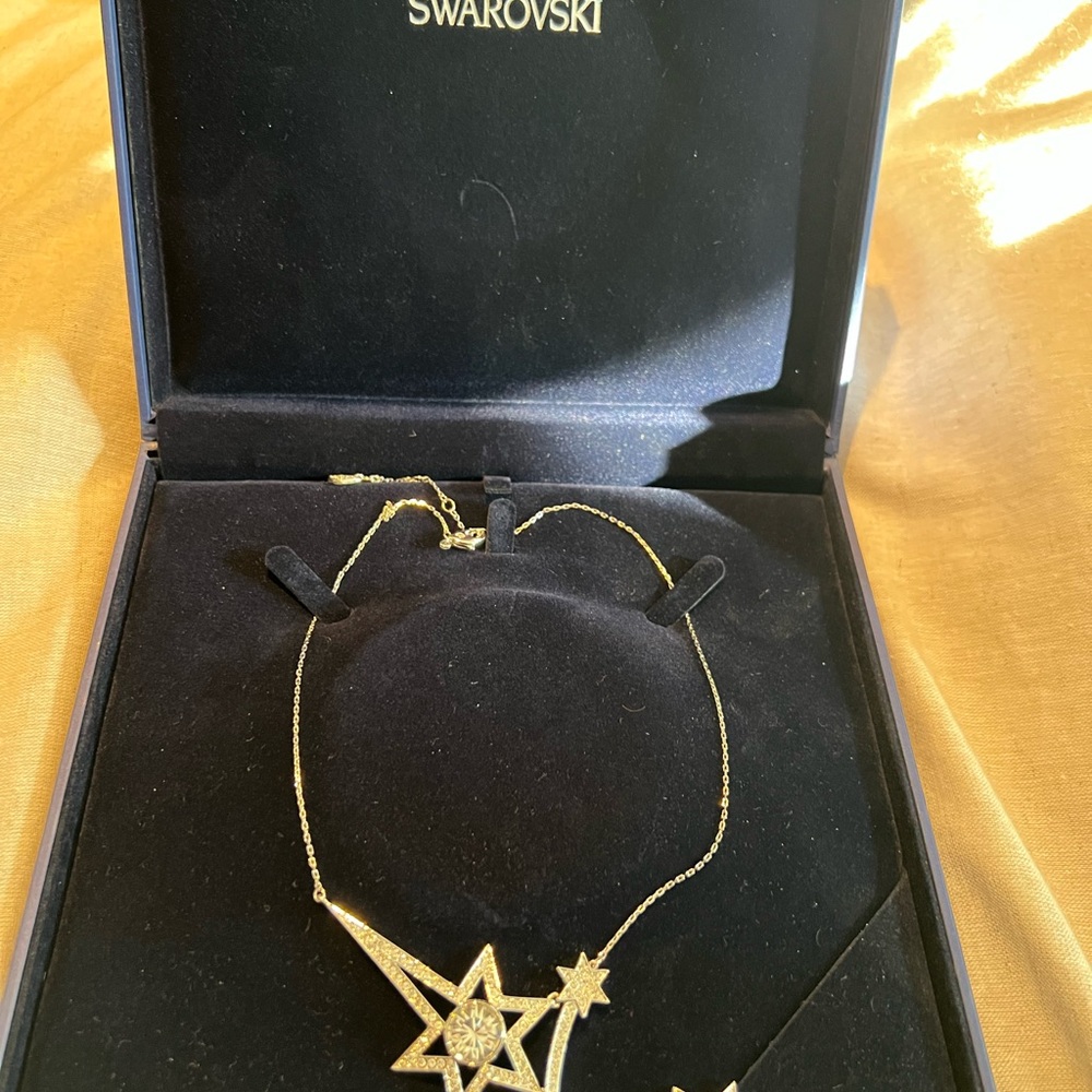Swarovski crystal shooting star necklace